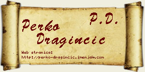 Perko Draginčić vizit kartica
